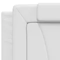 Coussin de tête de lit blanc 200 cm similicuir