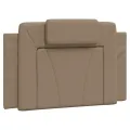 Coussin de tête de lit cappuccino 80 cm similicuir