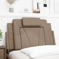 Coussin de tête de lit cappuccino 80 cm similicuir