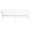 Lit de jour Blanc 80x200 cm Bois de pin massif