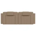 Coussin de tête de lit cappuccino 120 cm similicuir