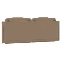 Coussin de tête de lit cappuccino 120 cm similicuir