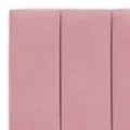 Coussin de tête de lit rose 90 cm velours
