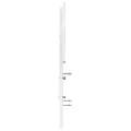 Tête de lit blanc 150 cm bois massif de pin