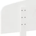Tête de lit blanc 150 cm bois massif de pin