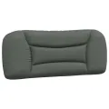 Coussin de tête de lit gris foncé 100 cm tissu