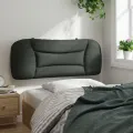 Coussin de tête de lit gris foncé 100 cm tissu