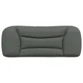 Coussin de tête de lit gris foncé 100 cm tissu
