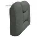 Coussin de tête de lit gris foncé 100 cm tissu