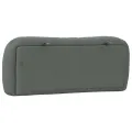 Coussin de tête de lit gris foncé 100 cm tissu