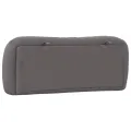 Coussin de tête de lit gris 100 cm similicuir