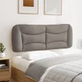 Coussin de tête de lit taupe 120 cm tissu