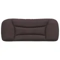 Coussin de tête de lit marron foncé 100 cm tissu