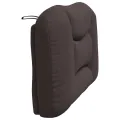 Coussin de tête de lit marron foncé 100 cm tissu