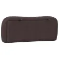 Coussin de tête de lit marron foncé 100 cm tissu
