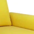 Ensemble de canapés 3 pcs avec coussins Jaune Velours
