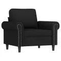 Fauteuil Noir 60 cm Velours