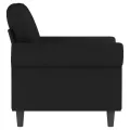 Fauteuil Noir 60 cm Velours