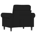 Fauteuil Noir 60 cm Velours