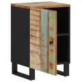 Armoire de salle de bain 38x33x58cm bois massif de récupération