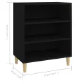 Buffet Noir 57x35x70 cm Aggloméré