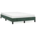 Cadre de lit Vert foncé 120x200 cm Velours