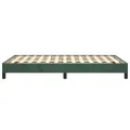 Cadre de lit Vert foncé 120x200 cm Velours