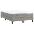 cadre de lit Gris clair 120x200 cm Velours