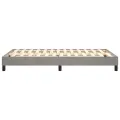cadre de lit Gris clair 120x200 cm Velours