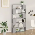 Bibliothèque/Séparateur de pièce sonoma gris 100x24x188 cm
