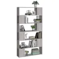 Bibliothèque/Séparateur de pièce sonoma gris 100x24x188 cm