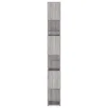 Bibliothèque/Séparateur de pièce sonoma gris 100x24x188 cm