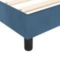 cadre de lit et matelas Bleu foncé 120x200cm Velours