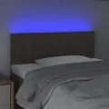 Tête de lit à LED Taupe 90x5x78/88 cm Tissu