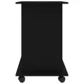 Bureau d'ordinateur Noir 80x50x75 cm Aggloméré