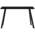 Table de salle à manger Noir 120x60x75 cm Verre trempé