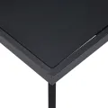 Table de salle à manger Noir 120x60x75 cm Verre trempé
