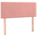 cadre de lit avec matelas LED Rose 120x200cm Velours