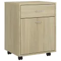 Armoire à roulettes Chêne sonoma 45x38x54 cm Aggloméré