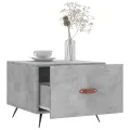 Tables basses 2 pcs gris béton 50x50x40 cm bois d'ingénierie