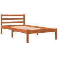 Cadre de lit cire marron 90x190 cm bois de pin massif