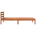 Cadre de lit cire marron 90x190 cm bois de pin massif