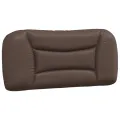 Coussin de tête de lit marron 80 cm similicuir