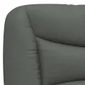 Cadre de lit avec tête de lit Gris foncé 80x200 cm Tissu