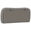 Coussin de tête de lit taupe 80 cm tissu