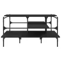 Table basse noir 100x100x48,5 cm bois d'ingénierie