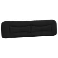 Coussin de tête de lit noir 200 cm tissu