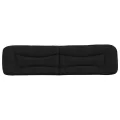 Coussin de tête de lit noir 200 cm tissu
