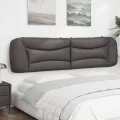 Coussin de tête de lit gris 200 cm similicuir