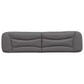 Coussin de tête de lit gris 200 cm similicuir